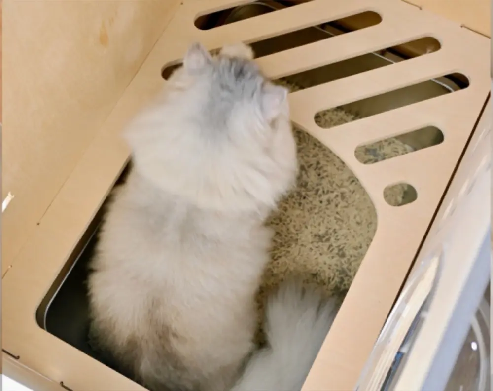 Wood-Style Cat Litter Cabinet product detail