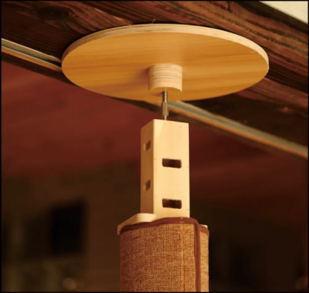 Extendable Ceiling-Supported Cat Tree